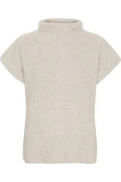 Cashmere Raccoon SS Pullover Light Beige 500070