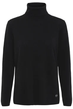 Cashmere Turtle Neck Pullover Black 50107