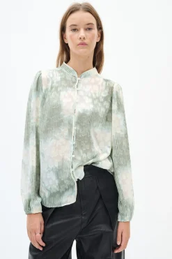 CielleIW Shirt Green Illuminating Florals 30110261