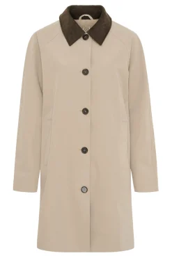 Coat w. Corduroy collar SAND 40490