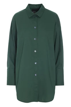 Core cotton stor skjorte DEEP GRASS GREEN 26122265329