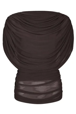 Cottuna Drapy Mesh Brown 167205