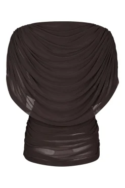 Cottuna Drapy Mesh Brown 167205