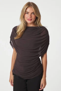 Cottuna Drapy Mesh Brown 167205