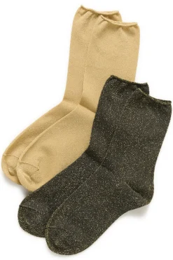 CozyIW Glitter Socks Multi Gold 30108900
