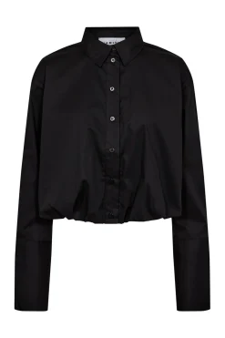 Cuff Balloon Shirt Black HL10383