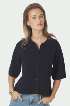Cunna Knit Blouse Navy 166251