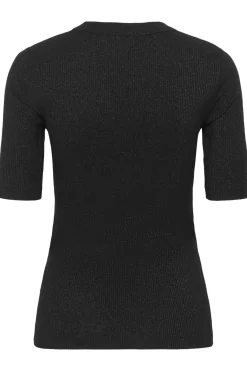 DagnaIW Lurex Tshirt Black Glitter 30111091