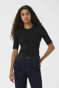 DagnaIW Lurex Tshirt Black Glitter 30111091