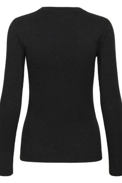 DagnaIW Lurex Tshirt LS Black Glitter 30111093