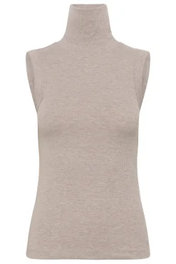 DagnaIW Melange Rollneck Top Chateau Gray Melange 1545031 30107007