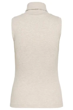 DagnaIW Melange Rollneck Top ECRU 30107007