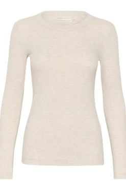 DagnaIW Melange TShirt LS ECRU 30106866