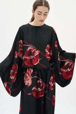 DAWNIW DRESS BLACK POPPY ROSE 900002573 30112011