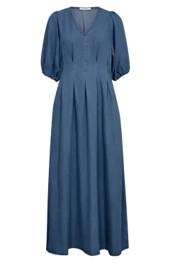 DenimCC Pleat Dress 552Denim blue 36535