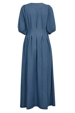 DenimCC Pleat Dress 552Denim blue 36535