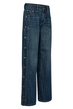 Denize Button Jeans Denim blue HL10489