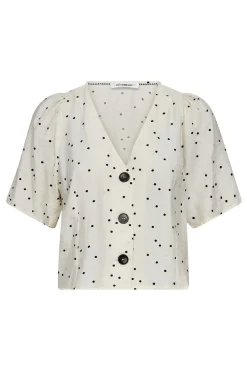 DiemCC Dot SS VShirt 1196OffWhiteB 45088