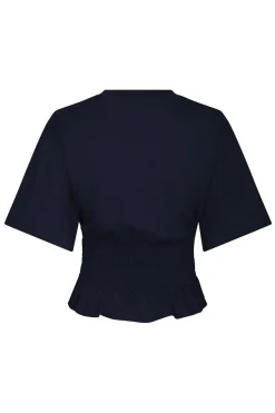 Dray Boxy Smock Navy 165720