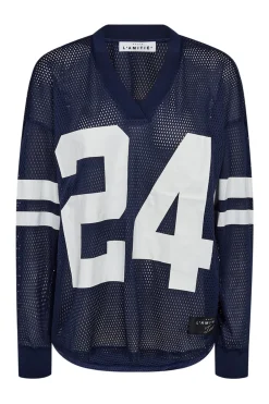 Drift Number LS Tee Navy HL10287