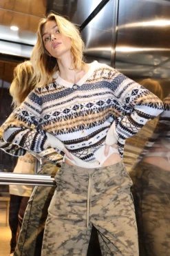 EliLL Knit Cardigan LS 70 Multi 254965019