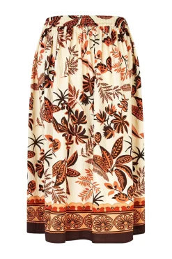 Ellall Midi Skirt Creme 261102005