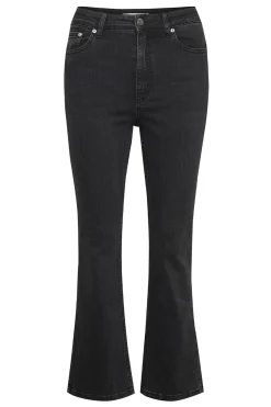 EmilindaGZ HW 7/8 flared pants Washed grey 10904652