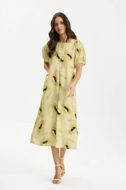 Enola dress Butter yellow 17055