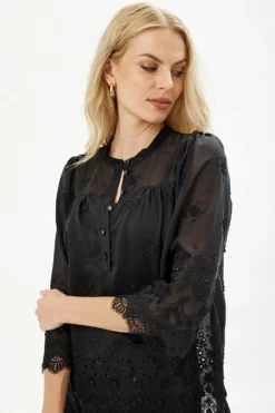 Esme blouse (without slip top) SORT 16472