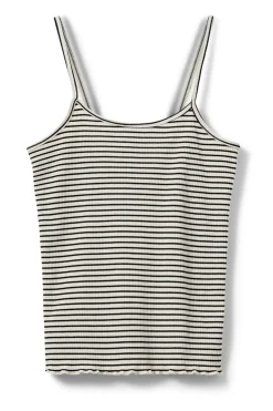 FAUNASW TOP 0140 Off White Striped SNOS591