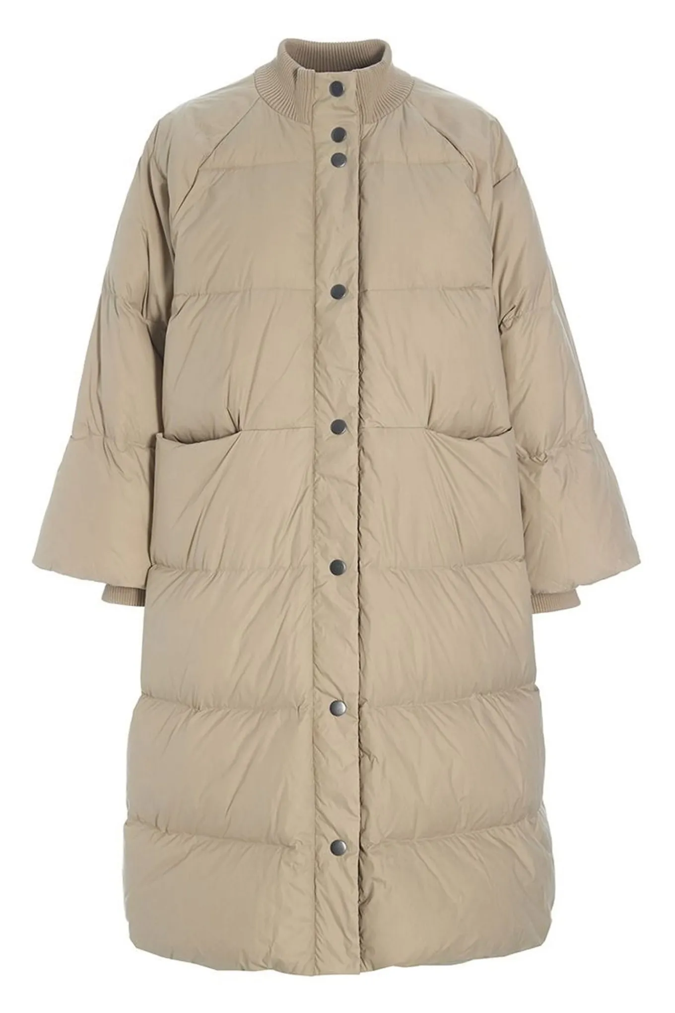 Feather down frakke med knappe STONE 25720925437