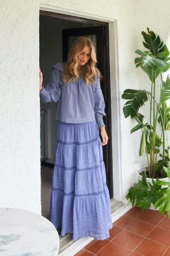 Felicia S Voile Smoke Blue