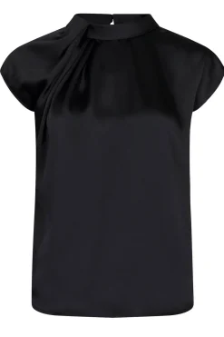 Fleur Drapy Satin Black 160990