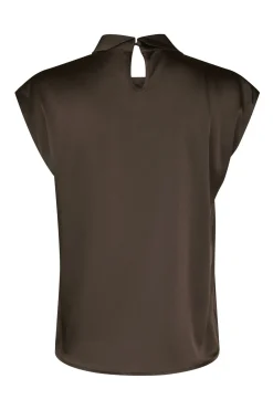 Fleur Drapy Satin Dark brown 160990