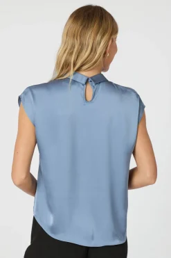 Fleur Drapy Satin DUSTY BLUE 160990