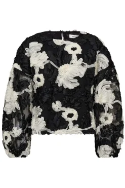 FleurCC Fluffy Blouse 96Black 35951