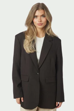 Gaby Pinstripe Dark brown 168204