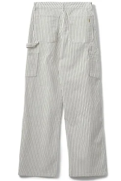 GITTESW TROUSERS 0140 Off White Striped SNOS250