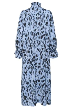 GRACIEIW PRINTED DRESS BLUE PAINTED DOT 900003317 30112281