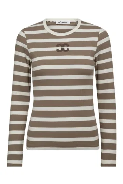 GrannyCC Rib Emb LS Blouse 11154OW/Walnut 43007