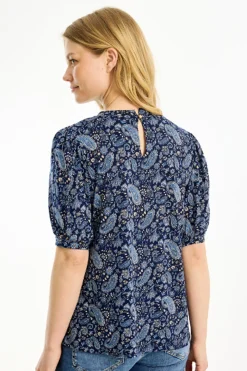 Grazia blouse 1/2 sleeves Blue 16779