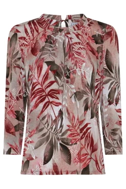 Grazia blouse 3/4 sleeves Rose wood 17017