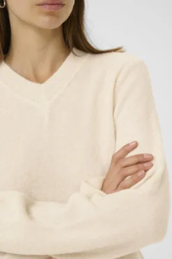 GuniIW VNeck Whisper White Melange 30111022