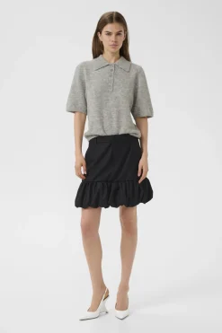 GZalpha ss polo pullover Light grey melange 100493 10910852