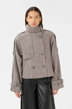 GZavic short jacket Rose dust/grey houndstooth 10910324