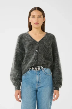 GZdebbie cardigan NOOS Charcoal Melange 10910475