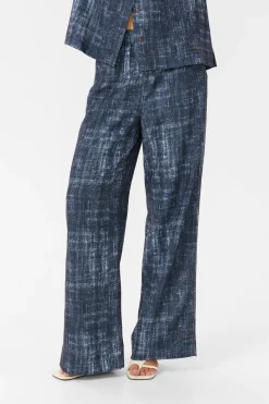 GZdemia P HW pants Dark denim structure 10910410