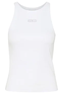 GZdrew rhinestone logo tank Bright White 10910297