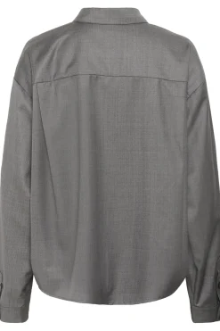 GZeffy shirt Dark grey melange 10910621