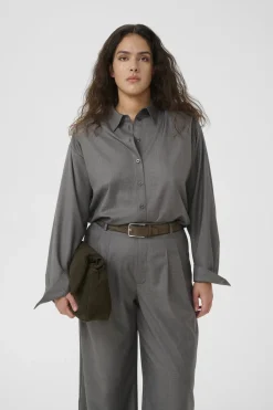 GZeffy shirt Dark grey melange 10910621